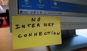 No tenemos conexión a internet