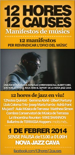 12Hores 12Causes: Música en viu per reivindicar una millora de les condicions laborals dels músics