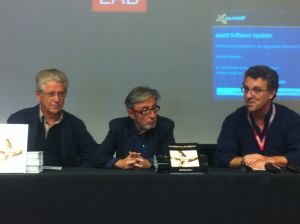 Presentación en el Mercado de Música Viva de Vic del libro de Antoni Mas 