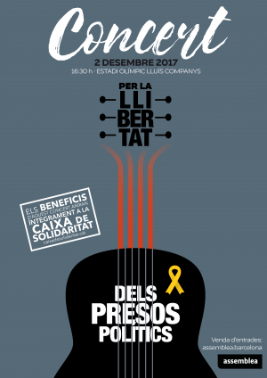 L’ANC presenta el concert en favor de l’alliberament dels presos polítics, que destinarà els beneficis a la Caixa de Solidaritat